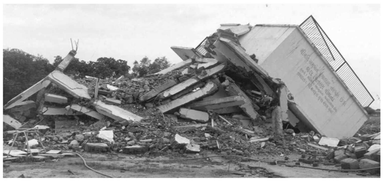 Collapse of slender framed staging systems in Manfera village